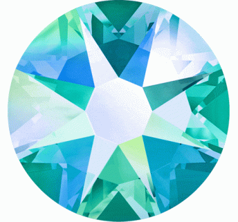 Стрази Swarovski SS5 Blue Zircon AB, 100 шт