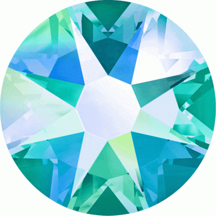Стрази Swarovski SS5 Blue Zircon AB, 100 шт