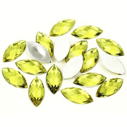Стрази акрилові Marquise Jonquil 3 * 6 mm, 20 шт