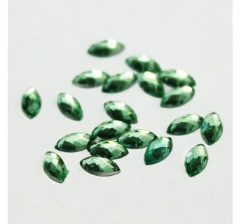 Стрази акрилові Marquise Peridot 3 * 6 mm, 20 шт