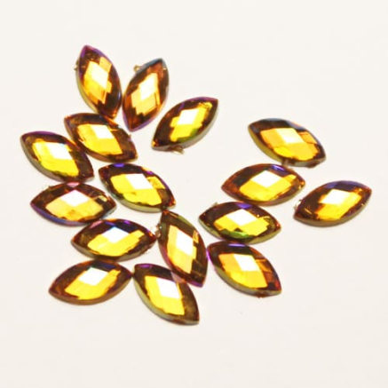 Стрази акрилові Marquise Sun 3 * 6 mm, 20 шт