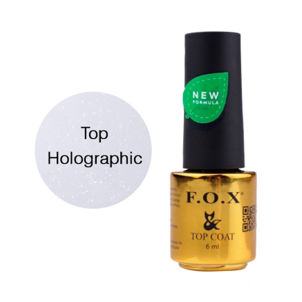 Финишное покрытие для гель-лака F.O.X Top Holographic 6 мл