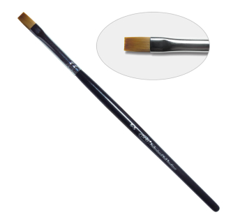1G. Кисть для геля квадратная 6-s PNB, нейлон/Gel Brush flat 6-s, nylon