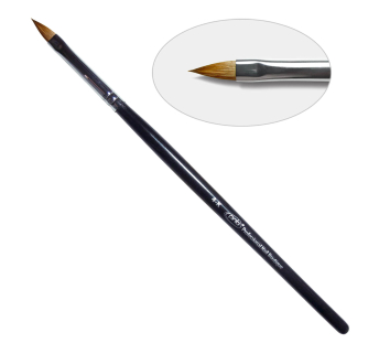 4G. Кисть для геля лепесток 4-к PNB, колонок/Gel Brush Oval sharp 4-к, kolinsky