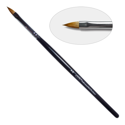 4G. Кисть для гелю пелюстка 4-к PNB, колонок / Gel Brush Oval sharp 4-к, kolinsky