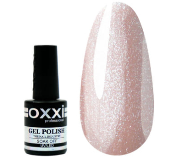 База Oxxi Cover Base №10 - базовое покрытие камуфлирующее - бежевый с микроблеском, 10 мл