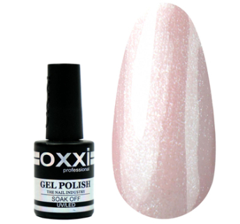 База Oxxi Cover Base №8 - базовое покрытие камуфлирующее - розовый с микроблеском, 10 мл
