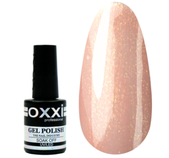 База Oxxi Cover Base №9 - базовое покрытие камуфлирующее - персиковый с микроблеском, 10 мл