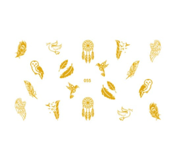 Трафарет-слайдер NailCrust Adore 055 (gold)
