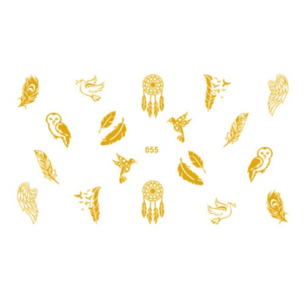 Трафарет-слайдер NailCrust Adore 055 (gold)
