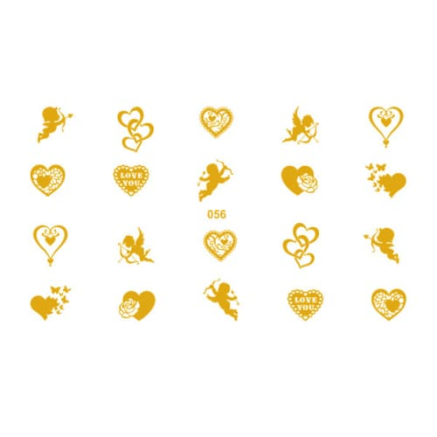 Трафарет-слайдер NailCrust Adore 056 (gold)