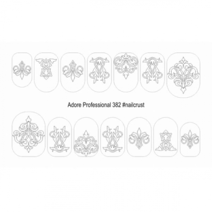 Трафарет-слайдер NailCrust Adore 382