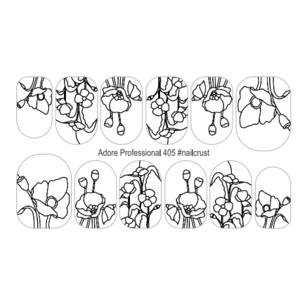 Трафарет-слайдер NailCrust Adore 405