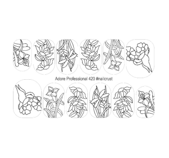 Трафарет-слайдер NailCrust Adore 420