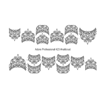 Трафарет-слайдер NailCrust Adore 423