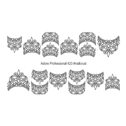 Трафарет-слайдер NailCrust Adore 423