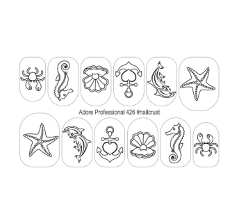 Трафарет-слайдер NailCrust Adore 426