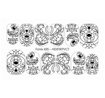 Трафарет-слайдер NailCrust FoniX 435