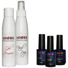 Мини-набор основных средств для покрытия гель-лаком Adore Professional