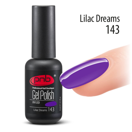 Гель-лак PNB Lilac Dreams 143, 8 мл