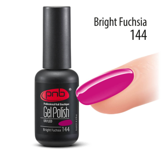 Гель-лак PNB Bright Fuchsia 144, 8 мл