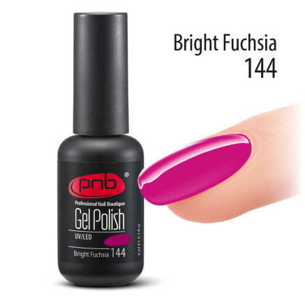 Гель-лак PNB Bright Fuchsia 144, 8 мл