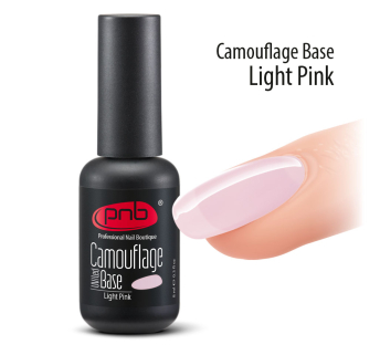 Камуфлирующая каучуковая база PNB, 17 мл,УФ/ЛЕД Light Pink