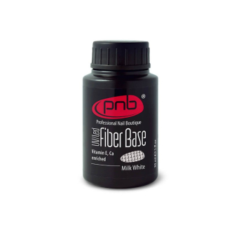 База с нейлоновыми волокнами Fiber Base PNB, молочно белая, milk white, 30 мл