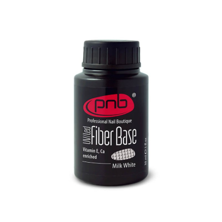 База с нейлоновыми волокнами Fiber Base PNB, молочно белая, milk white, 30 мл
