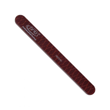 Пилка-змея для ногтей PNB 180/240 Brown, прямая