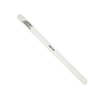 Пилка для ногтей PNB 180/240 White Wood, прямая узкая