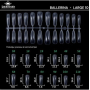 Fast gel tips №10 (Ballerina, large size) - Гелеві типси Designer