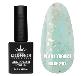 Кольорова база Potal yogurt base 297 Designer (9 мл.) - з кольоровою поталлю