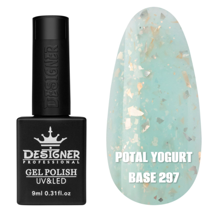 Кольорова база Potal yogurt base 297 Designer (9 мл.) - з кольоровою поталлю