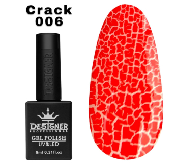 Гель лак Crack effect 006 Designer (9мл.) - з ефектом Кракелюра (утворює декоративні тріщини)