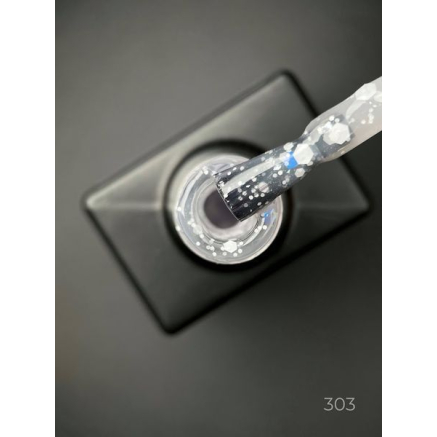 Кольорова база Marmalade base 303 Designer (9 мл.) - з білими конфетті