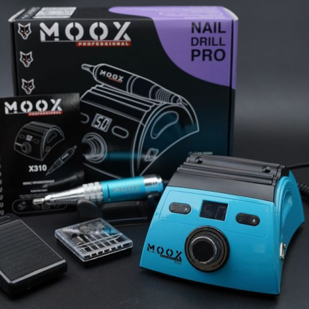 Фрезер Мокс X310 (Light blue) на 50 000 об/хв. та 70W. для манікюру та педикюру