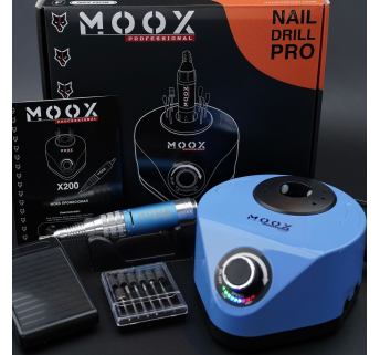 Фрезер Мокс X200 (Sky blue) на 50 000 об/хв. та 70W. для манікюру та педикюру