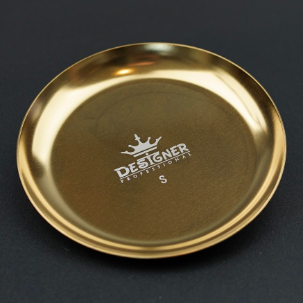Металевий лоток для інструментів 'Круглий' 10 см. Designer Gold - 442 S