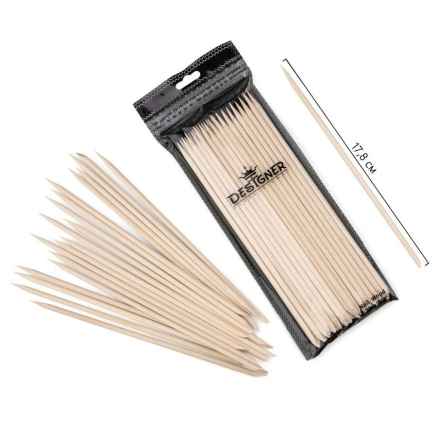 Апельсинові палички 17,8 см, 50 шт. - Nail Wood Designer