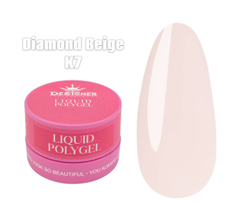 Жидкий полигель (30 мл., в банке) Designer К7 Diamond Beige