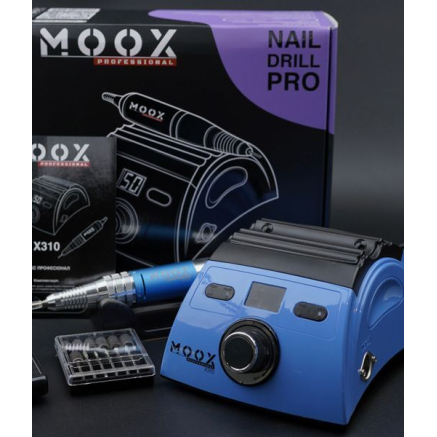 Фрезер Мокс X310 (Sky blue) на 50 000 об/хв. та 70W. для манікюру та педикюру Фрезер Мокс X310 (Sky blue) на 50 000 об/хв. та 70W. для манікюру та педикюру