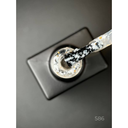 Гель лак Star gel 586 Designer (9мл.) - з пластівцями Юкі