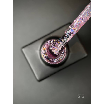 Гель лак Magic glitter 515 Designer (9мл.) - з пластівцями різних розмірів та блискітками хамелеон