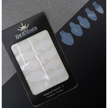 Nail Molds 12шт. (Original french - C) - Силіконові молди різних розмірів для дизайну нігтів та французького манікюру Designer