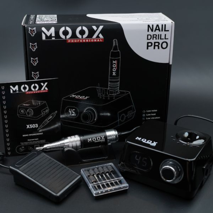 Фрезер Мокс X503 (Black) на 45 000 об/хв. та 70W. для манікюру та педикюру