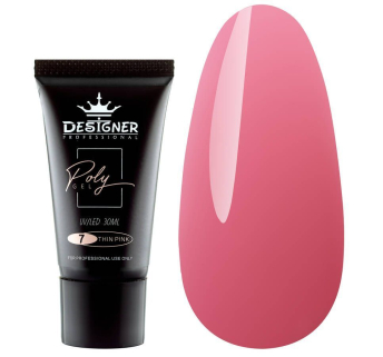 Полигель 30 мл Designer Thin Pink №7