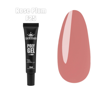 Полігель (15 мл.) Designer F25 Rose Plum