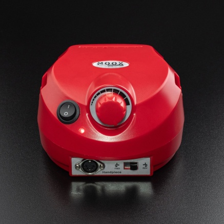 Фрезер Мокс X500 (Червоний) на 45 000 об/хв. та 65W. для манікюру та педикюру Фрезер Мокс X500 (Червоний) на 45 000 об/хв. та 65W. для манікюру та педикюру