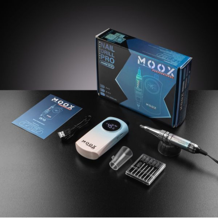 Фрезер Мокс IX10 (Gradient Blue) на акуммуляторі 45 000 об/хв. та 35 W. для манікюру та педикюру
